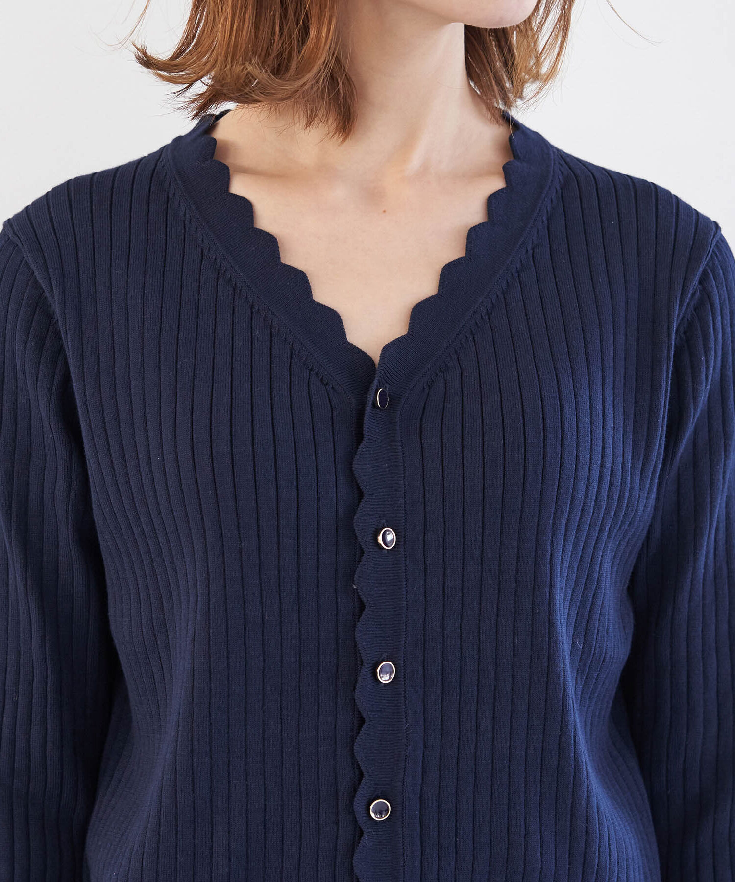 Rope&rsquo;Picnic「オーガニックスイスニットカーディガン」|カーディガン|