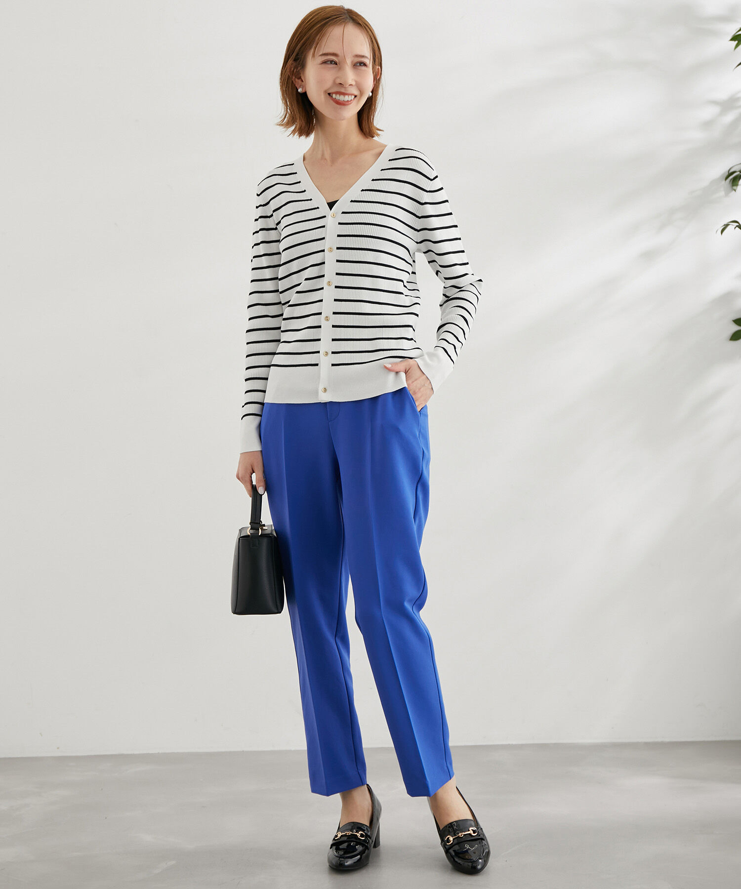 Rope&rsquo;Picnic「ラク美/スティックカラーパンツ」|スラックス|