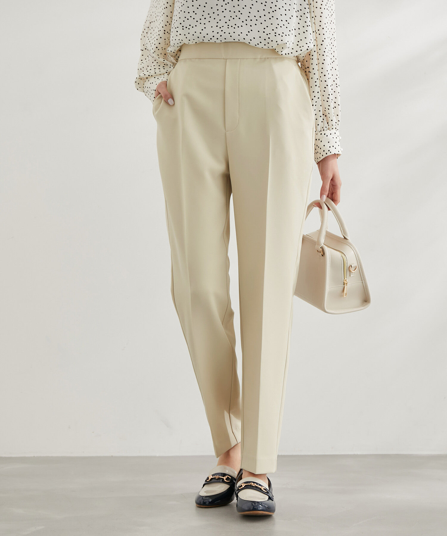 Rope&rsquo;Picnic「ラク美/スティックカラーパンツ」|スラックス|