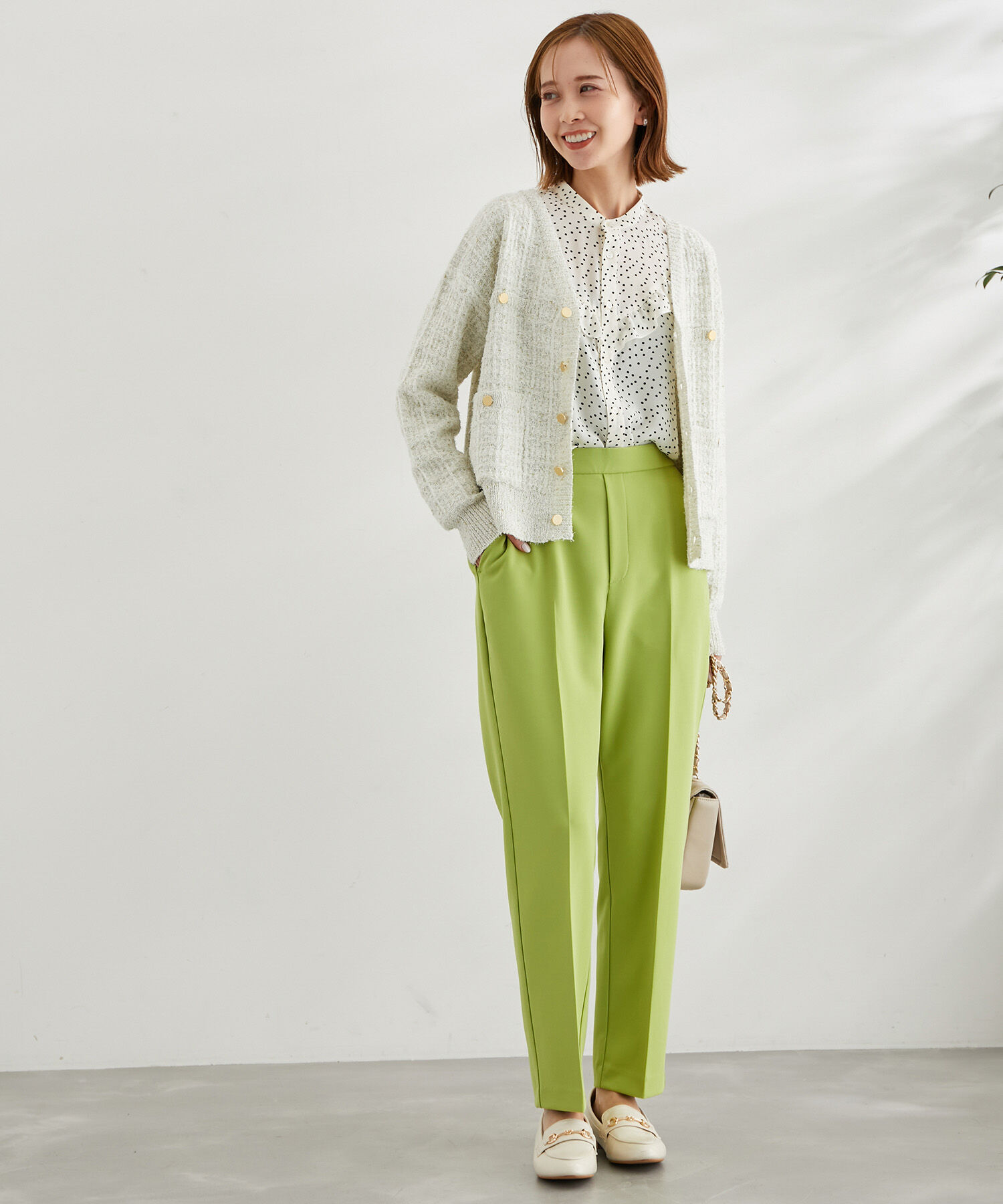 Rope&rsquo;Picnic「ラク美/スティックカラーパンツ」|スラックス|