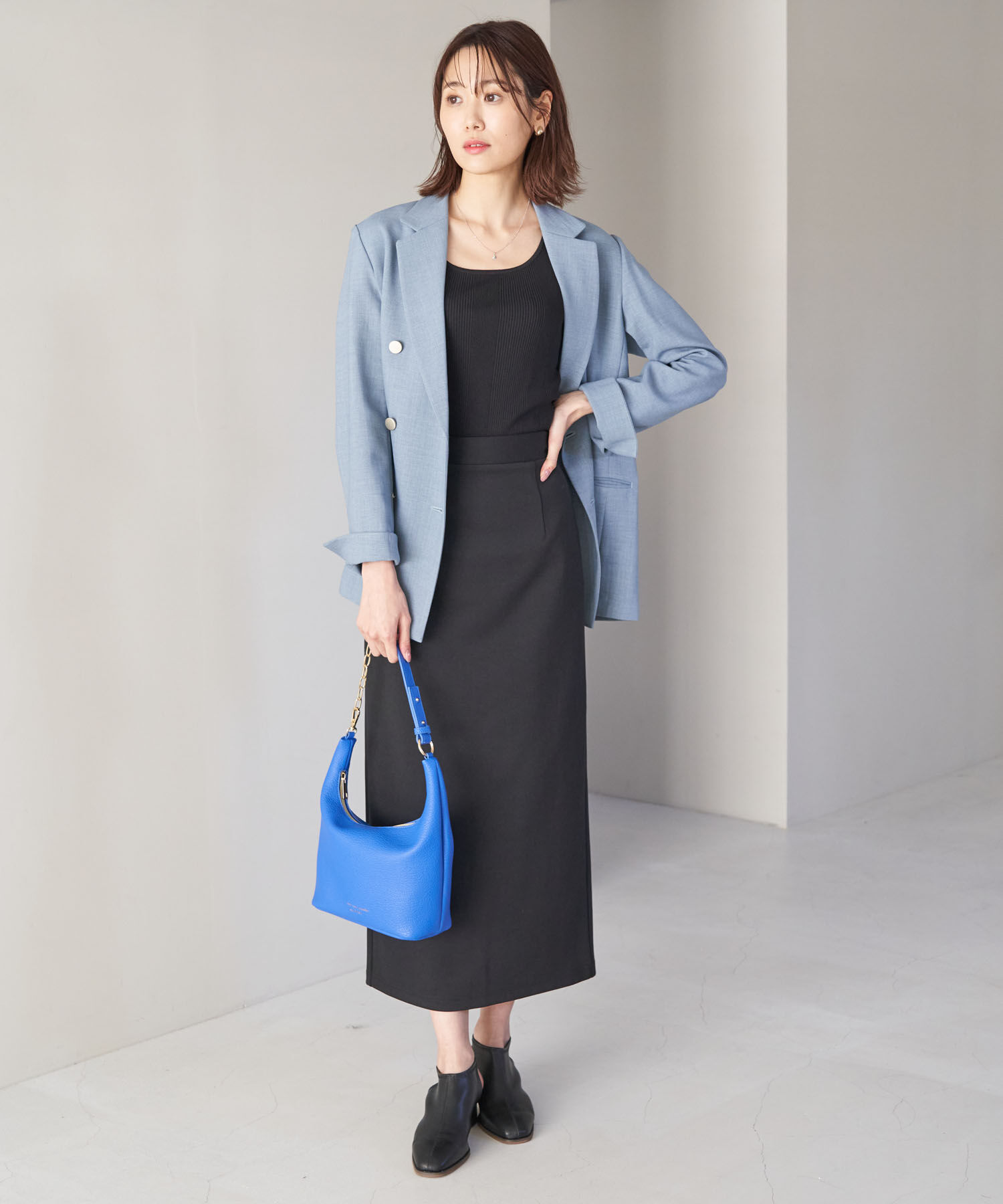 Rope&rsquo;Picnic「UVカット・洗濯機OK/スクエアネックニットタンクトップ」|タンクトップ|