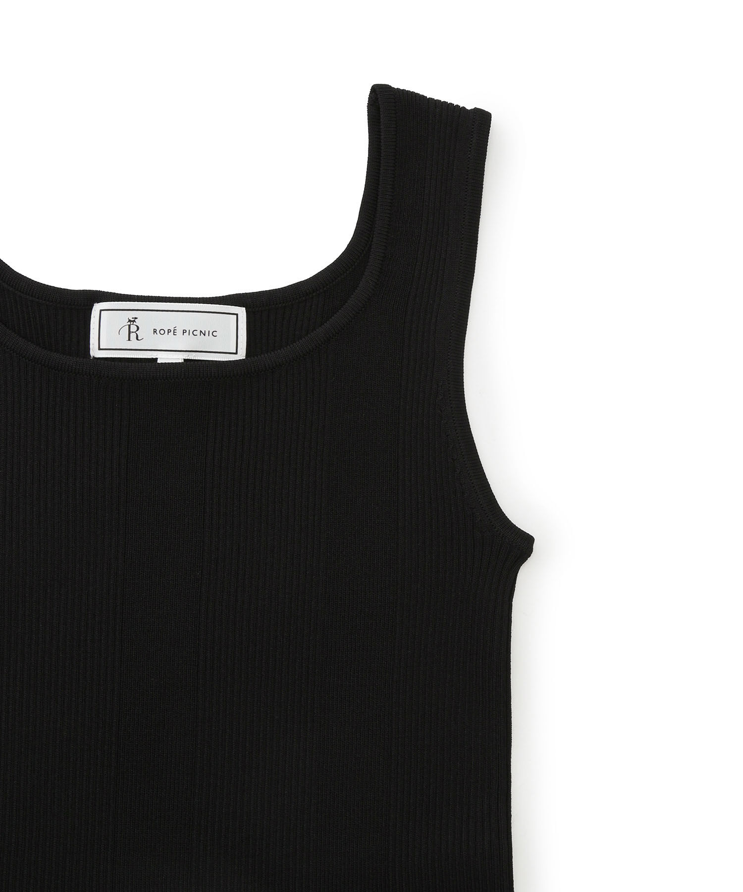 Rope&rsquo;Picnic「UVカット・洗濯機OK/スクエアネックニットタンクトップ」|タンクトップ|