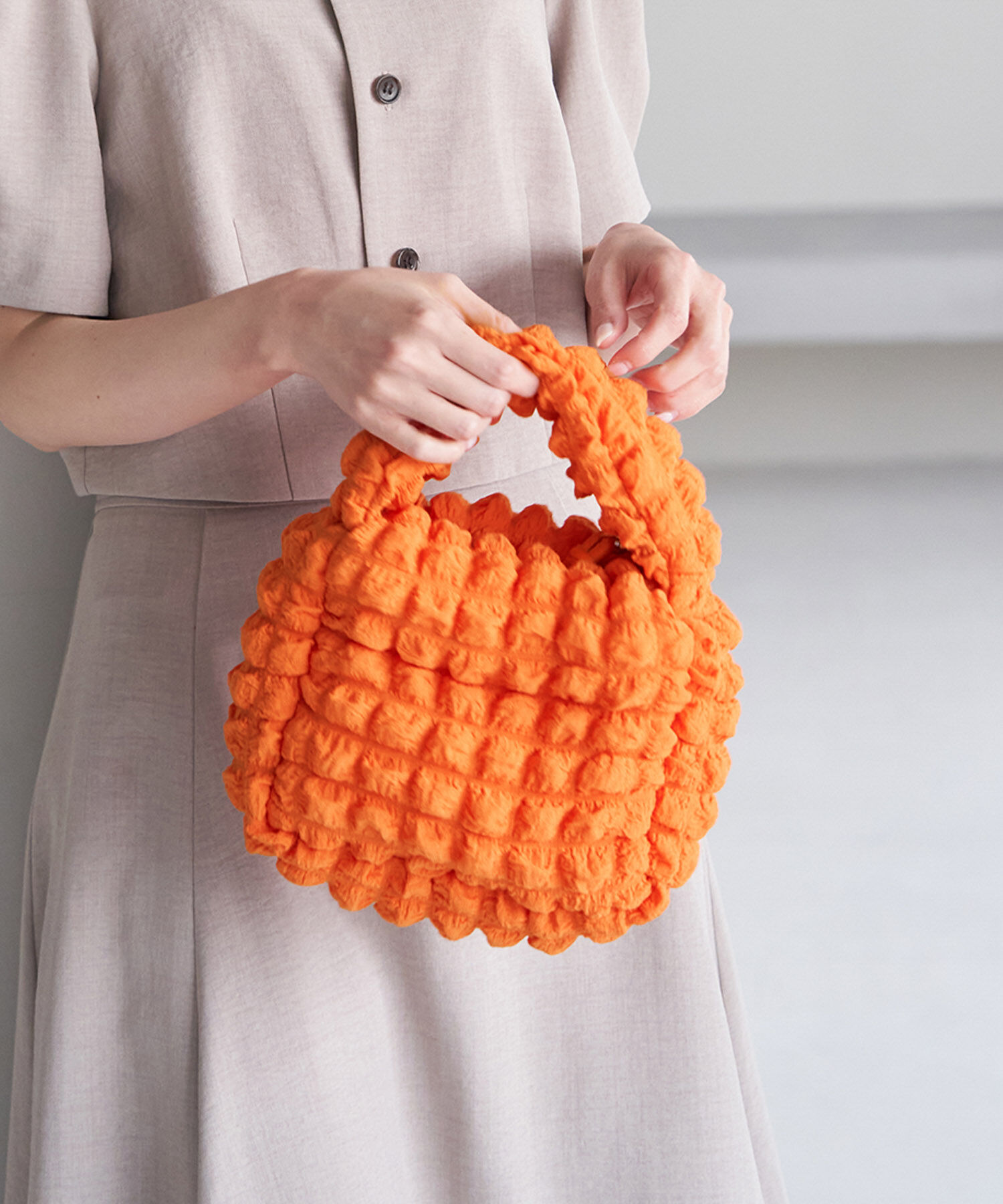 ROPE PICNIC PASSAGE「ぽこぽこジャガードワンハンドルショルダーバッグ」|ショルダー・メッセンジャー|