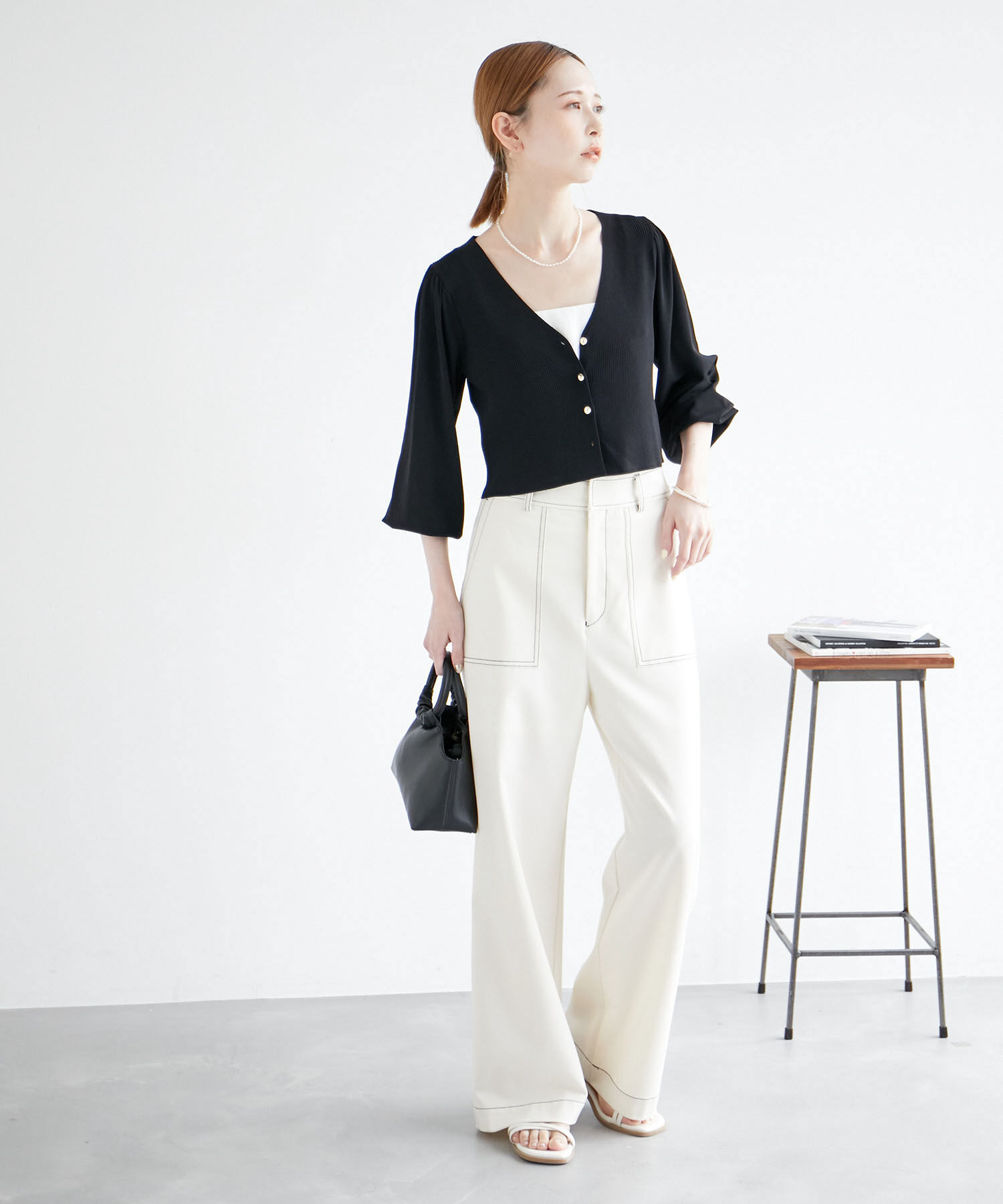 Rope&rsquo;Picnic「ショート丈袖ボリュームカーディガン/UVカット」|カーディガン|