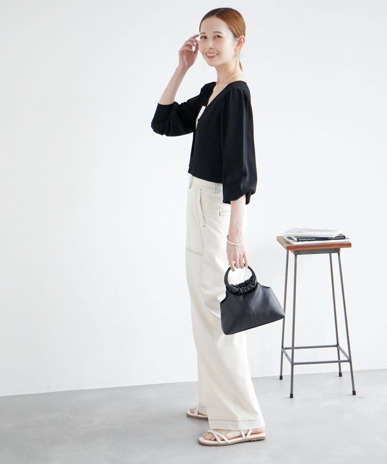 Rope&rsquo;Picnic「ショート丈袖ボリュームカーディガン/UVカット」|カーディガン|