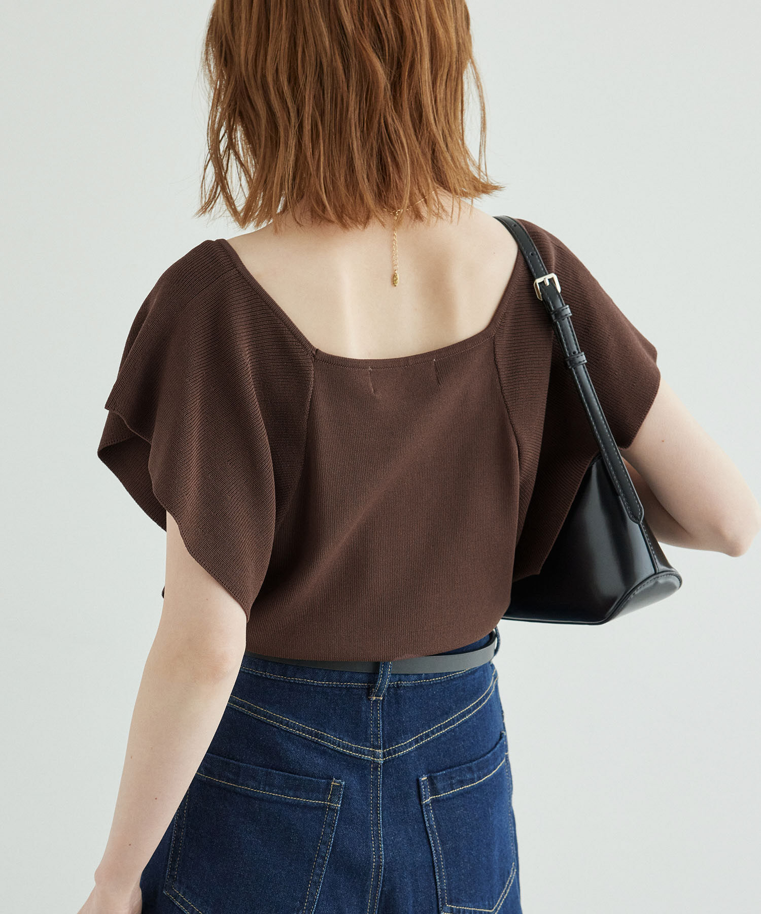 Rope&rsquo;Picnic「袖フレアニットトップス/UVカット・洗濯機OK・冷感」|ニット・セーター|