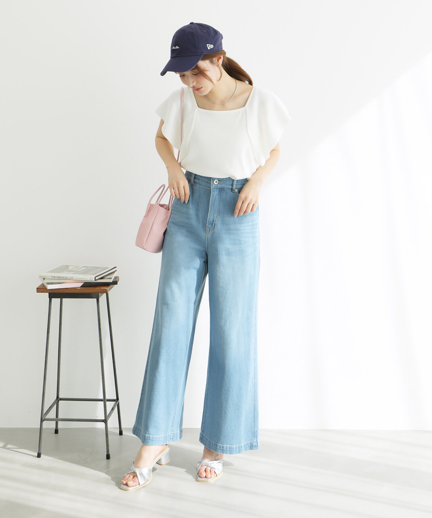 Rope&rsquo;Picnic「袖フレアニットトップス/UVカット・洗濯機OK・冷感」|ニット・セーター|