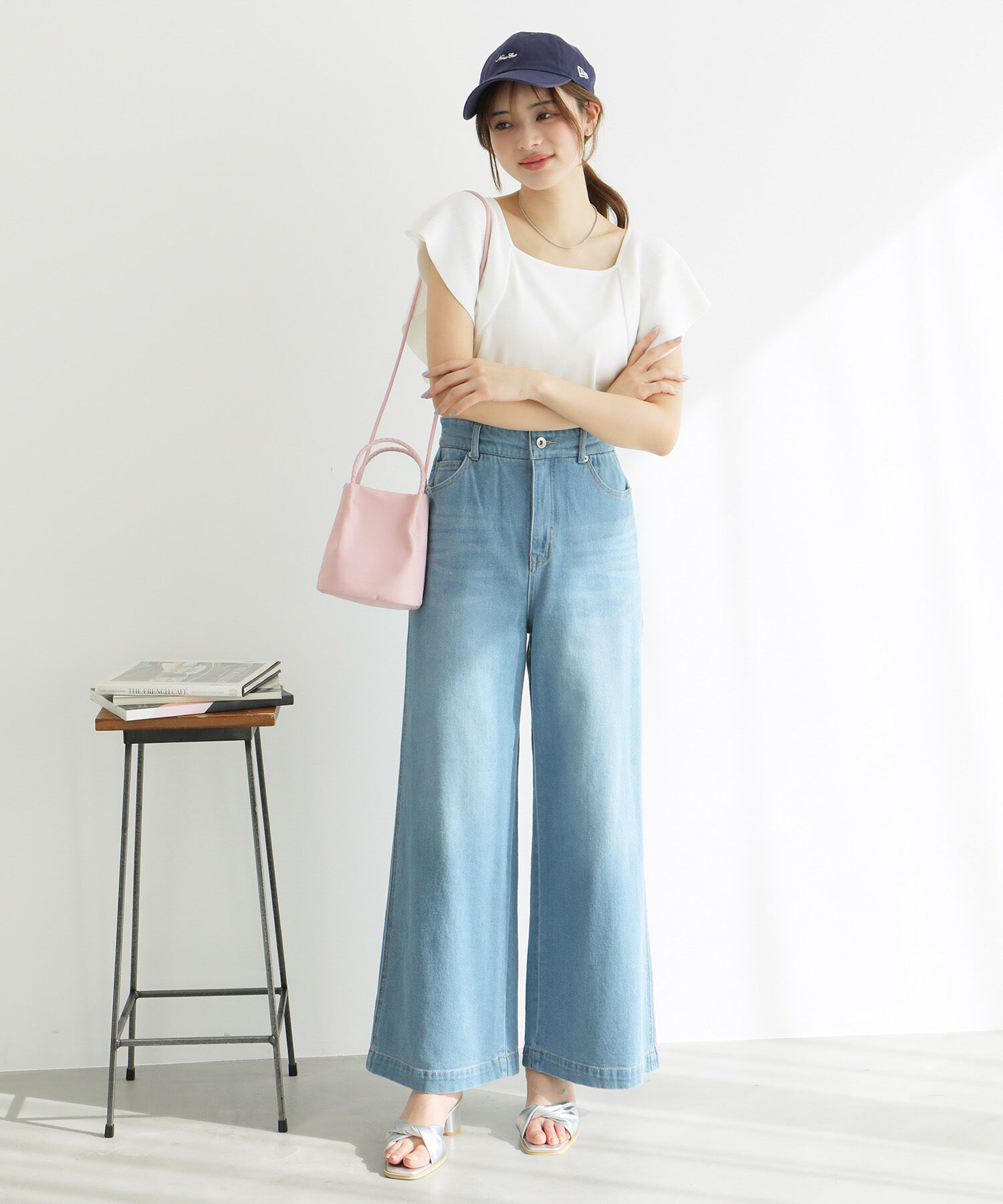 Rope&rsquo;Picnic「袖フレアニットトップス/UVカット・洗濯機OK・冷感」|ニット・セーター|