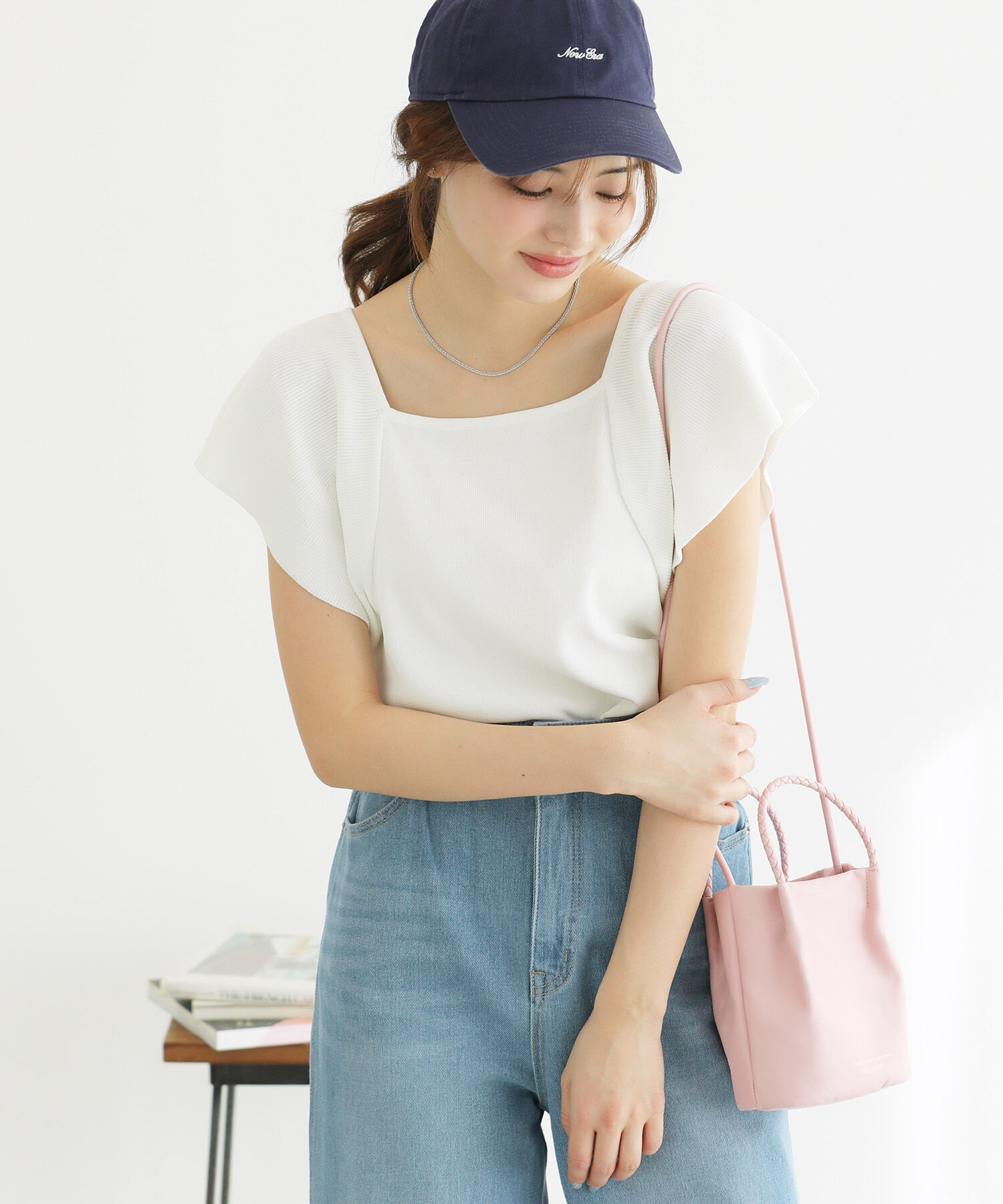 Rope&rsquo;Picnic「袖フレアニットトップス/UVカット・洗濯機OK・冷感」|ニット・セーター|