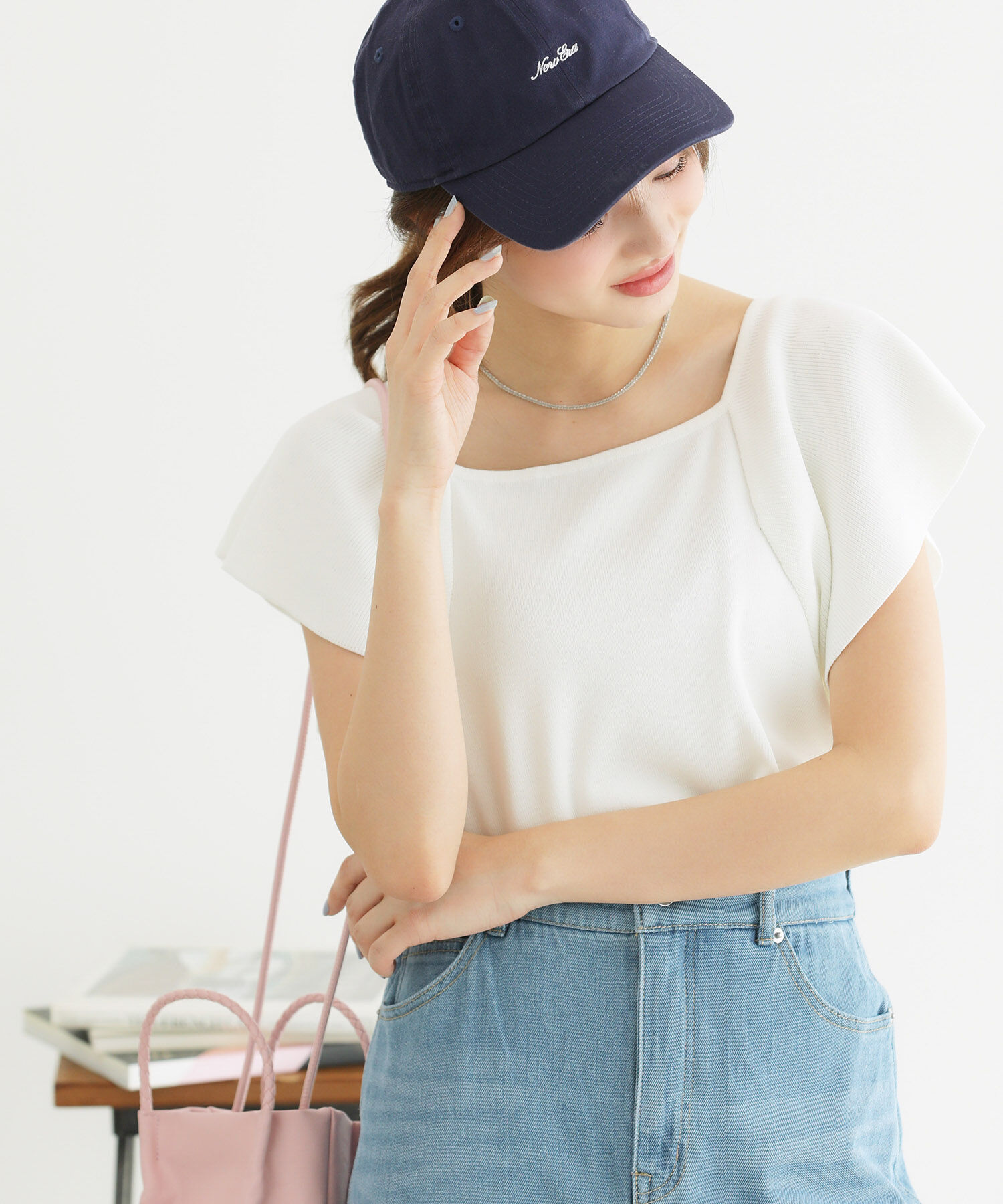 Rope&rsquo;Picnic「袖フレアニットトップス/UVカット・洗濯機OK・冷感」|ニット・セーター|