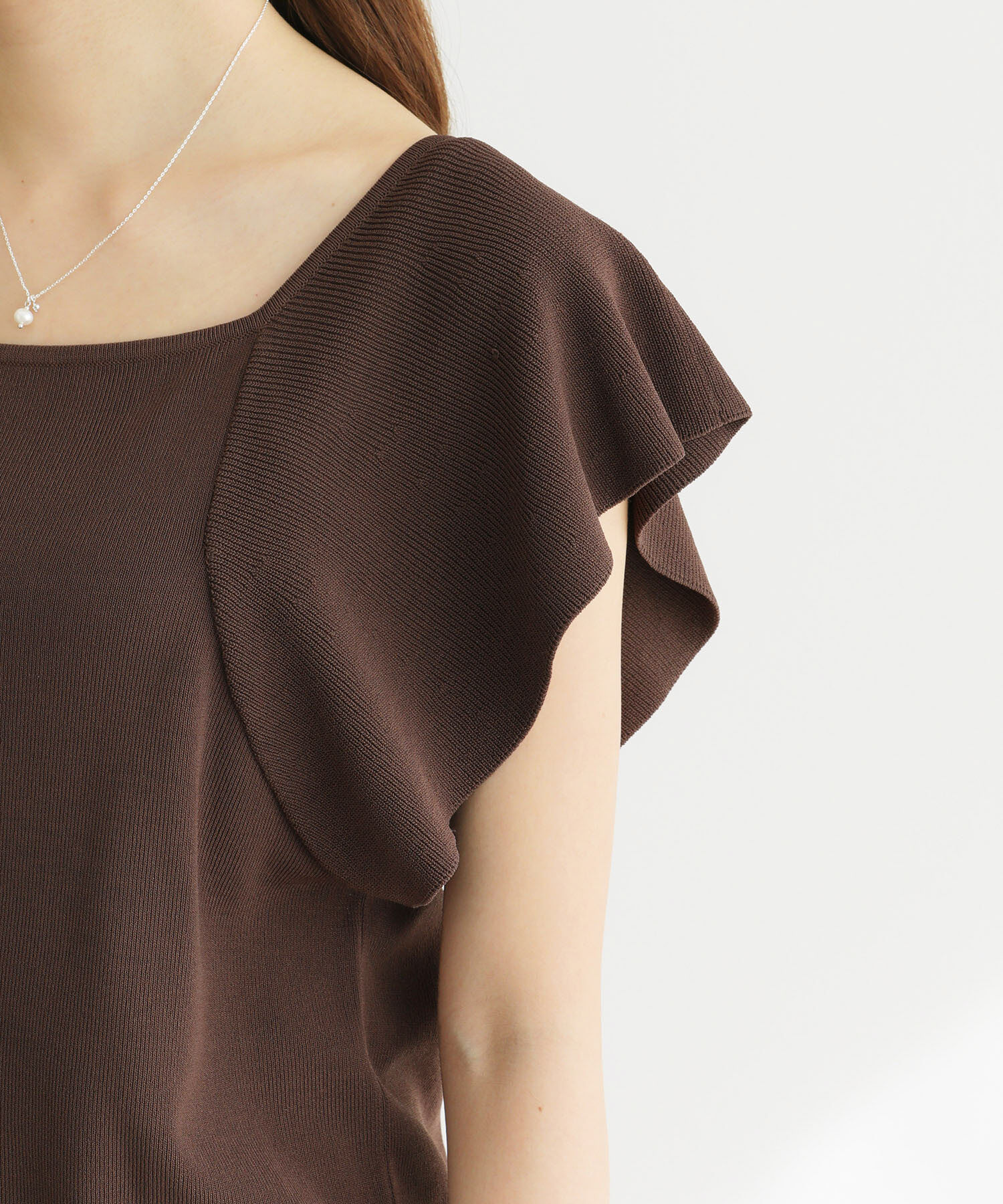 Rope&rsquo;Picnic「袖フレアニットトップス/UVカット・洗濯機OK・冷感」|ニット・セーター|