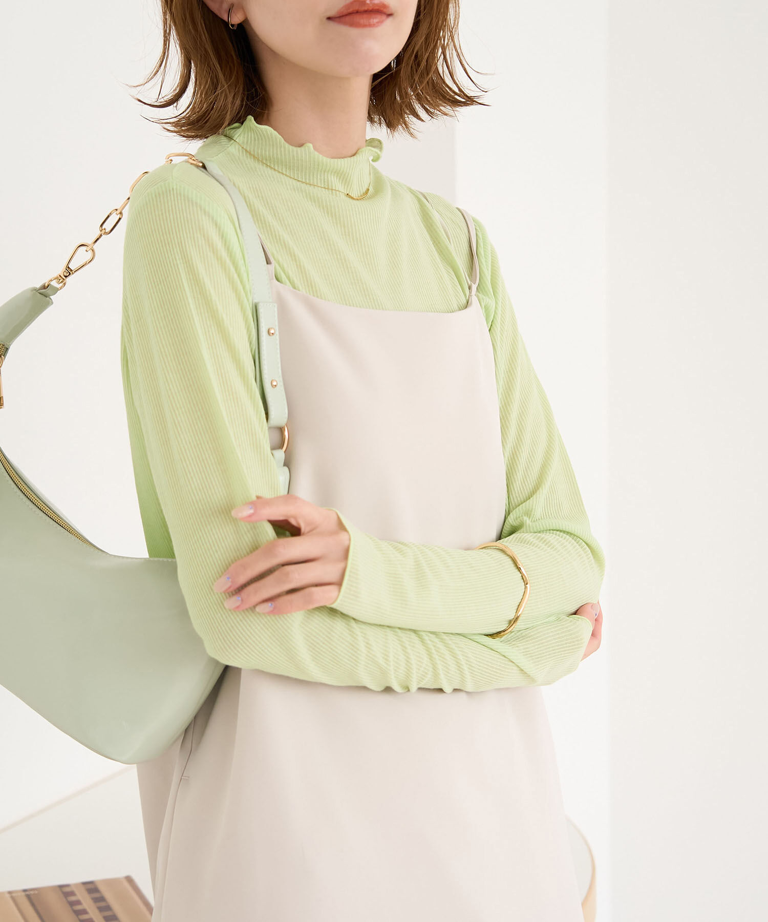 Rope&rsquo;Picnic「シアーカットプチハイネックプルオーバー」|Tシャツ・カットソー|