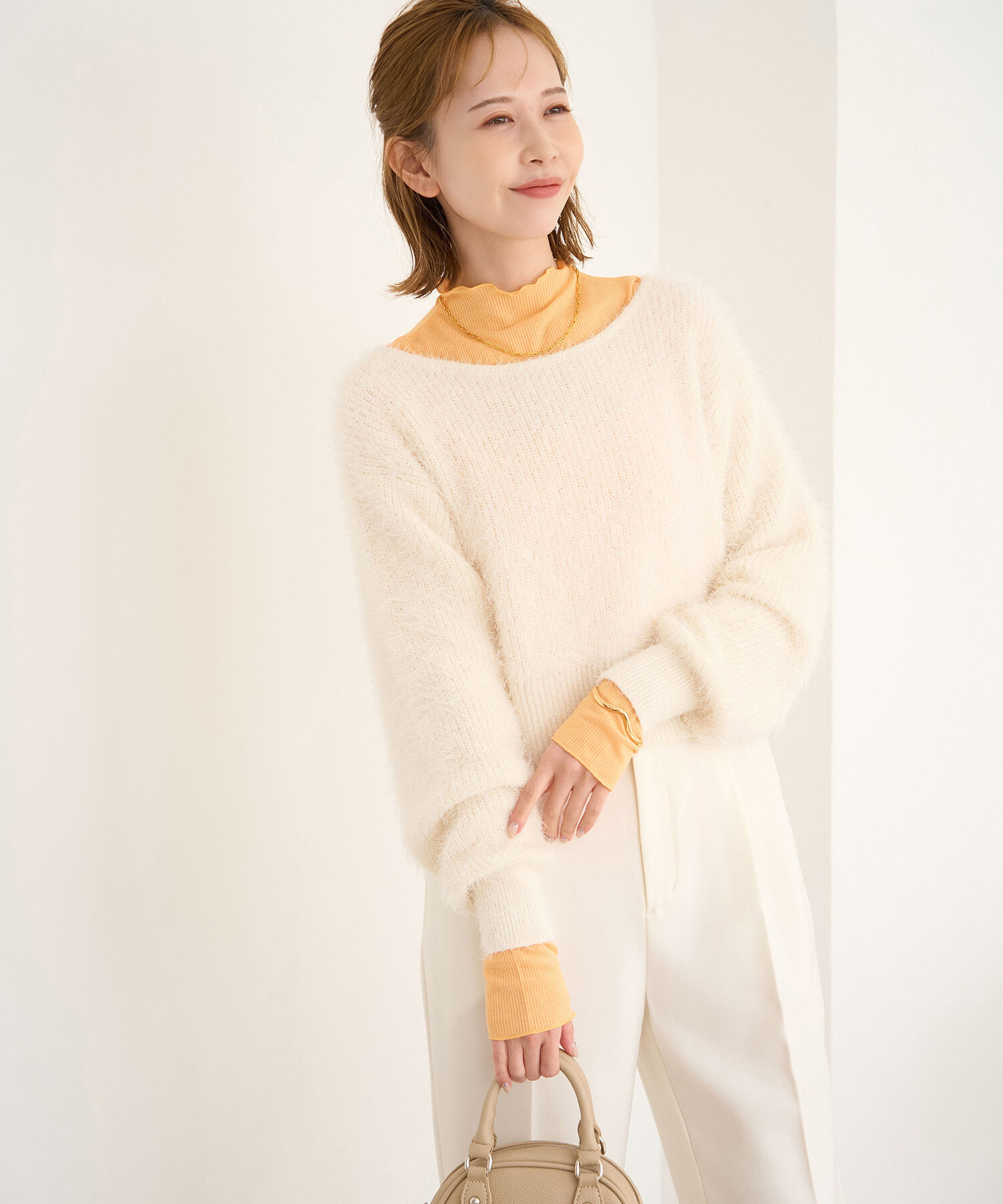 Rope&rsquo;Picnic「シアーカットプチハイネックプルオーバー」|Tシャツ・カットソー|