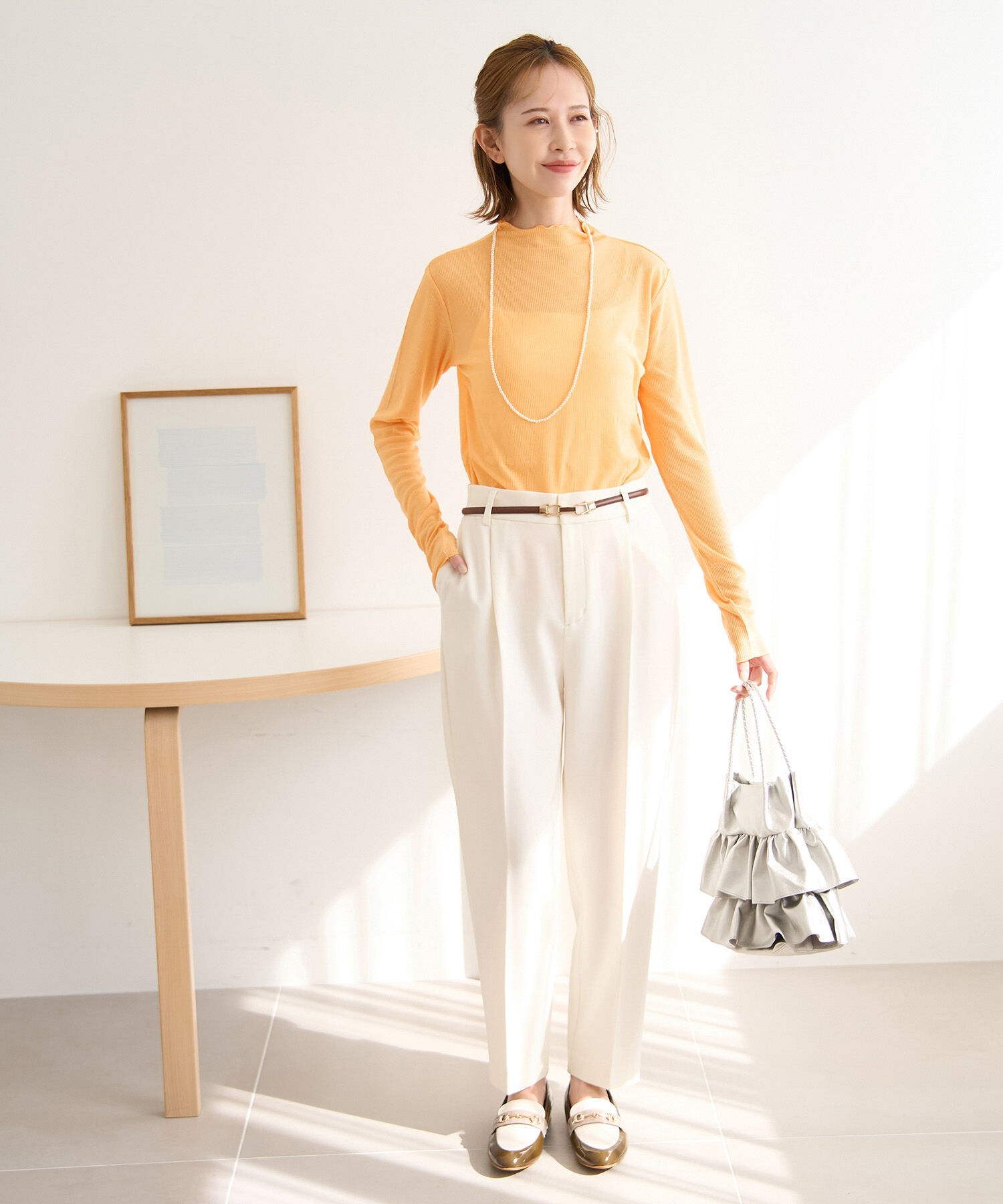 Rope&rsquo;Picnic「シアーカットプチハイネックプルオーバー」|Tシャツ・カットソー|