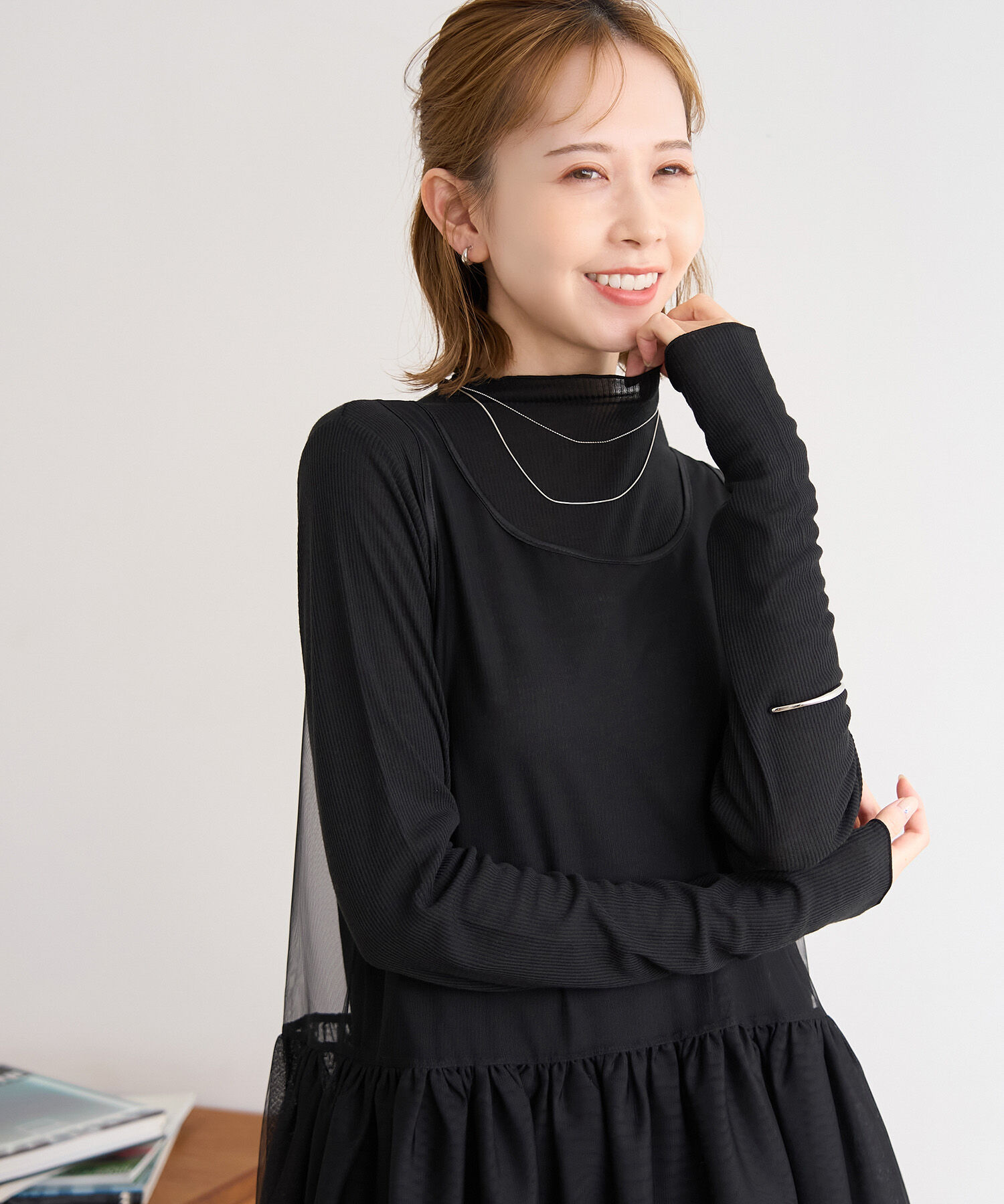 Rope&rsquo;Picnic「シアーカットプチハイネックプルオーバー」|Tシャツ・カットソー|