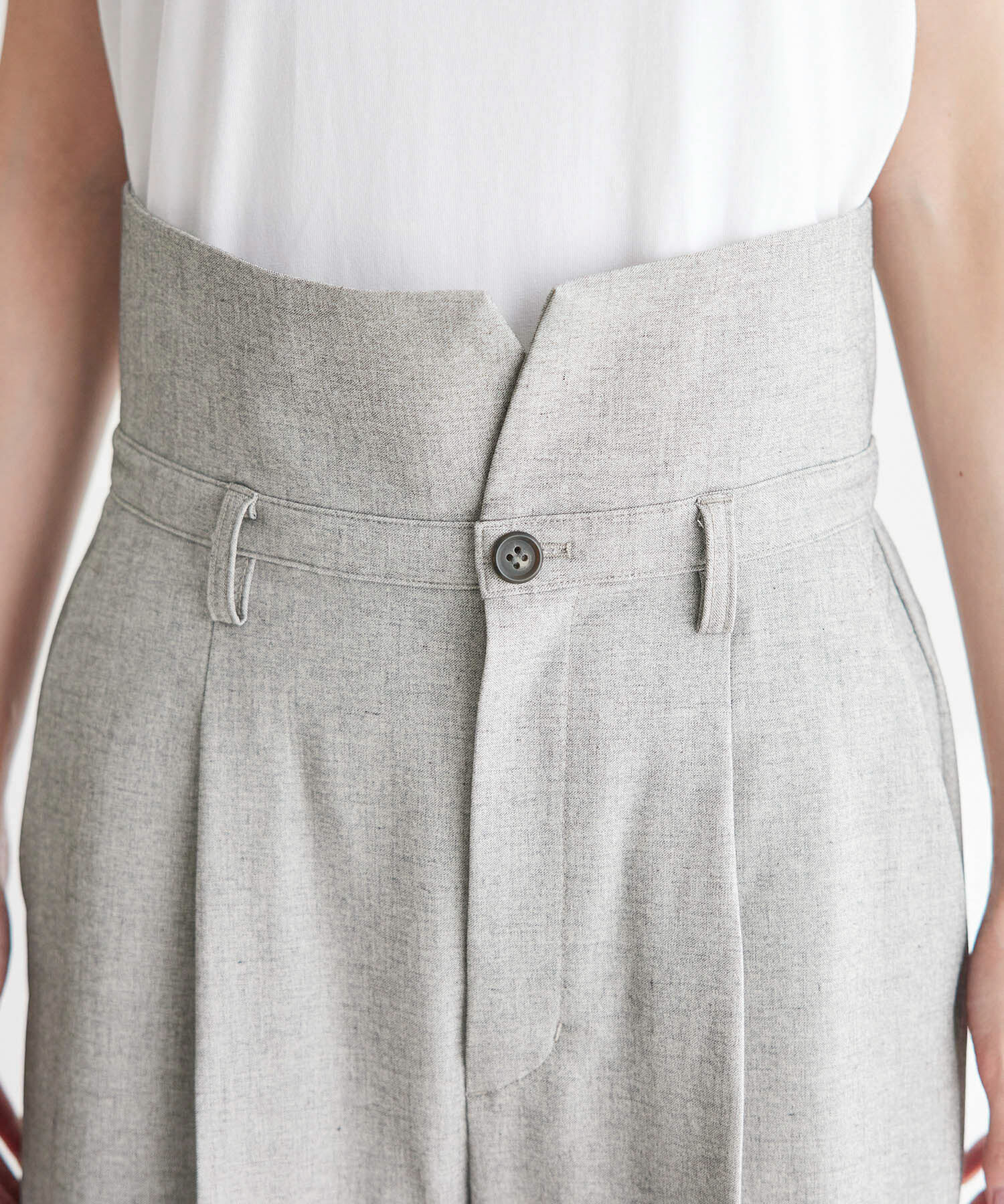 Rope&rsquo;Picnic「【ご好評につき新色追加決定！】リネン混シャンブレーパンツ/セットアップ対応・UVケア」|その他|