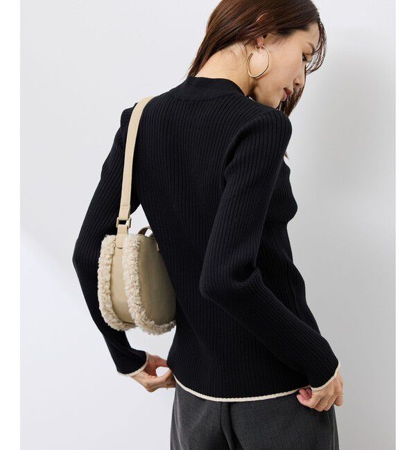 Rope&rsquo;Picnic「ワイドリブハイネックプルオーバー/イージーケア」|ニット・セーター|