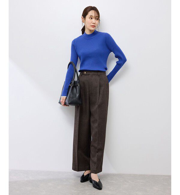 Rope&rsquo;Picnic「ワイドリブハイネックプルオーバー/イージーケア」|ニット・セーター|