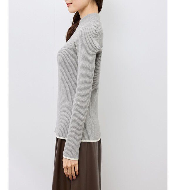 Rope&rsquo;Picnic「ワイドリブハイネックプルオーバー/イージーケア」|ニット・セーター|