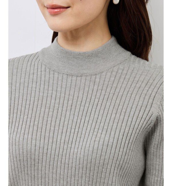 Rope&rsquo;Picnic「ワイドリブハイネックプルオーバー/イージーケア」|ニット・セーター|