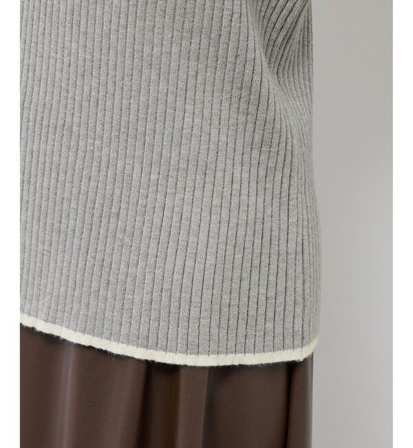 Rope&rsquo;Picnic「ワイドリブハイネックプルオーバー/イージーケア」|ニット・セーター|