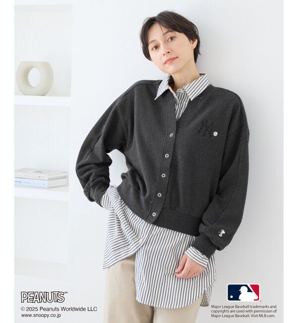 Rope&rsquo;Picnic「【PEANUTS&times;MLB COLLECTION by ROPE' PICNIC】カーディガン」|カーディガン|