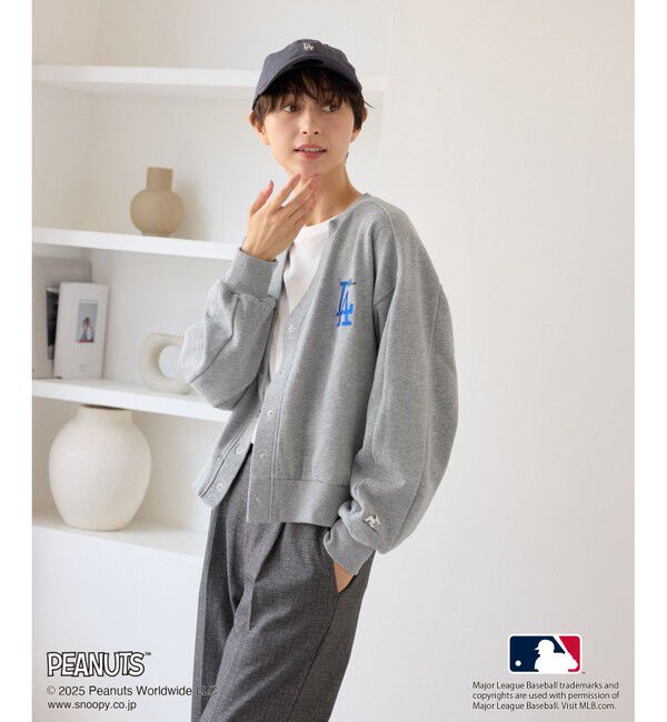 Rope&rsquo;Picnic「【PEANUTS&times;MLB COLLECTION by ROPE' PICNIC】カーディガン」|カーディガン|