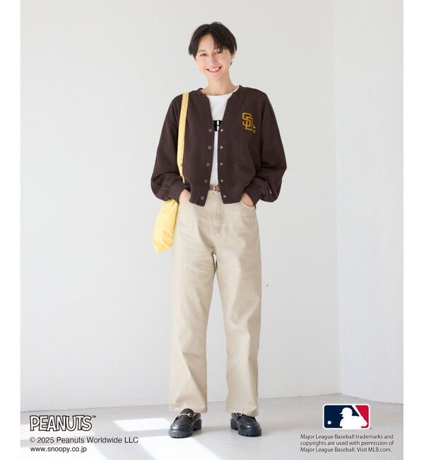 Rope&rsquo;Picnic「【PEANUTS&times;MLB COLLECTION by ROPE' PICNIC】カーディガン」|カーディガン|
