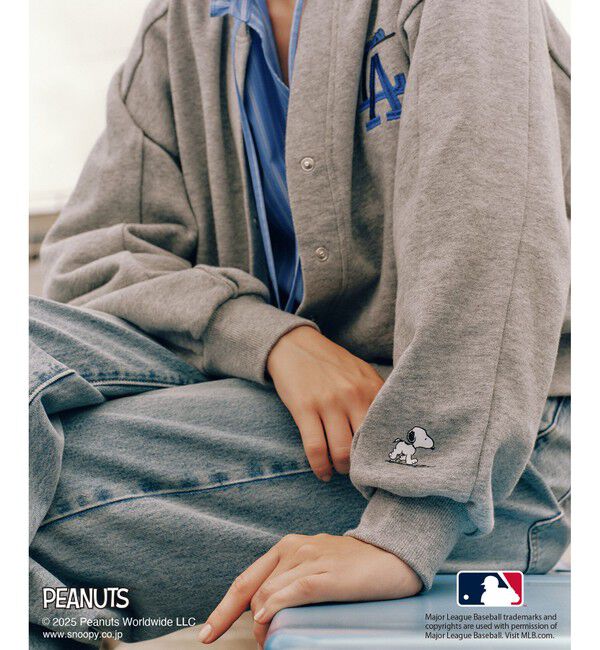 Rope&rsquo;Picnic「【PEANUTS&times;MLB COLLECTION by ROPE' PICNIC】カーディガン」|カーディガン|
