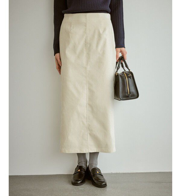 Rope&rsquo;Picnic「シェニール織アイラインスカート」|スカート|