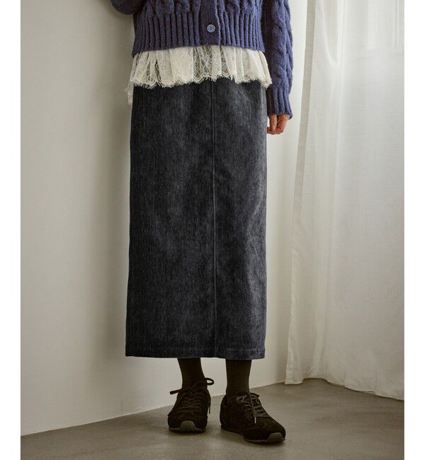 Rope&rsquo;Picnic「シェニール織アイラインスカート」|スカート|