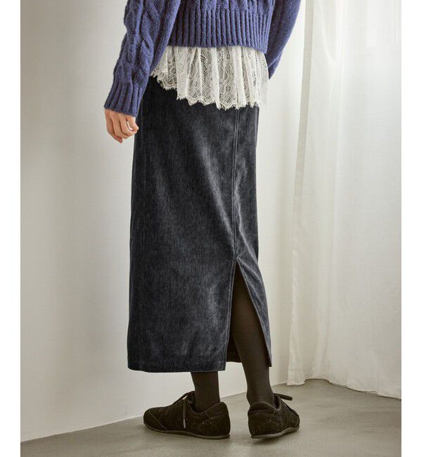 Rope&rsquo;Picnic「シェニール織アイラインスカート」|スカート|