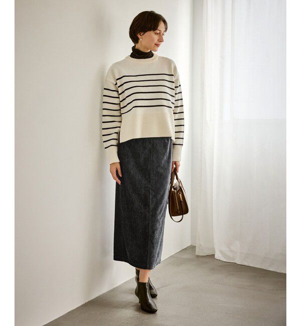 Rope&rsquo;Picnic「シェニール織アイラインスカート」|スカート|