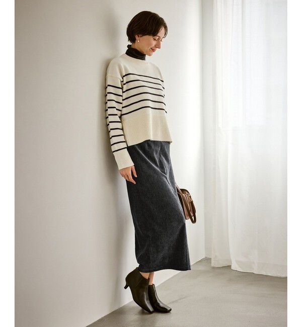 Rope&rsquo;Picnic「シェニール織アイラインスカート」|スカート|