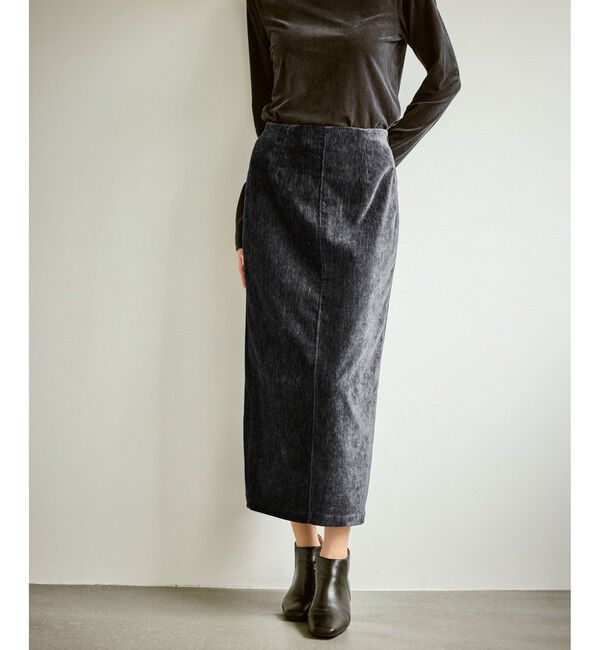 Rope&rsquo;Picnic「シェニール織アイラインスカート」|スカート|