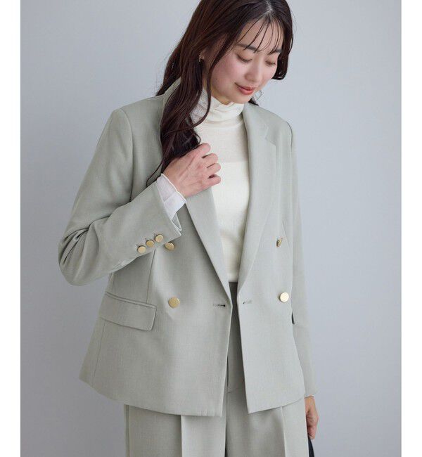 Rope&rsquo;Picnic「クリアツイル金ボタンジャケット/セレモニー・セットアップ対応」|テーラードジャケット|