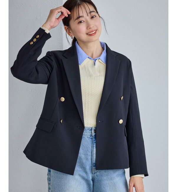 Rope&rsquo;Picnic「クリアツイル金ボタンジャケット/セレモニー・セットアップ対応」|テーラードジャケット|