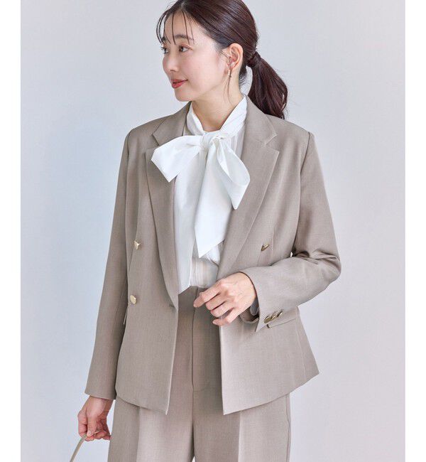 Rope&rsquo;Picnic「クリアツイル金ボタンジャケット/セレモニー・セットアップ対応」|テーラードジャケット|ベージュ系(29)