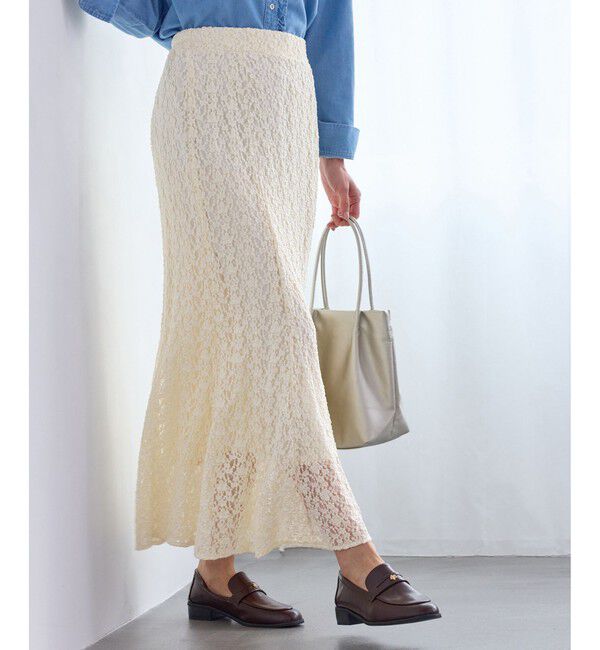 Rope&rsquo;Picnic「レースマーメイドスカート」|スカート|