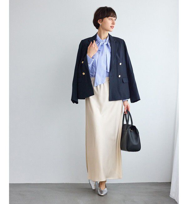 Rope&rsquo;Picnic「ボウタイリボンシャツ/花粉ガード・防シワ」|シャツ・ブラウス|