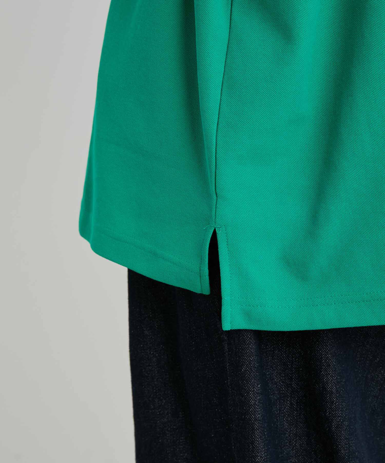 ADAM ET ROPE'「【WEB限定】LOGAN/ローガン 別注 ワンポイント刺繍 ビッグシルエット カノコ ポロシャツ」|シャツ・ブラウス|