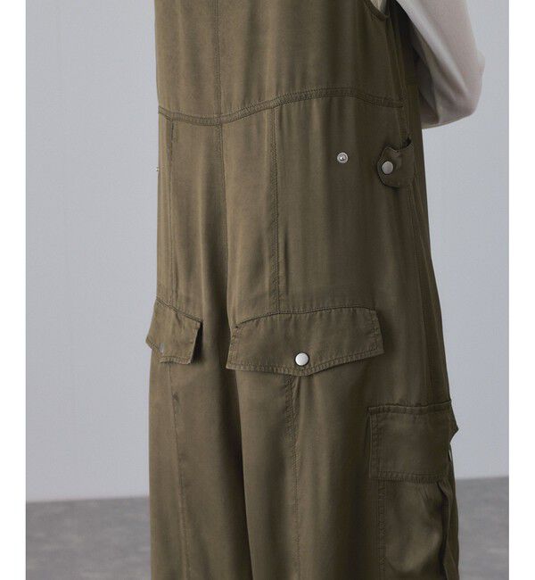 ADAM ET ROPE'「ピグメントクロスミリタリーオールインワン」|オールインワン|