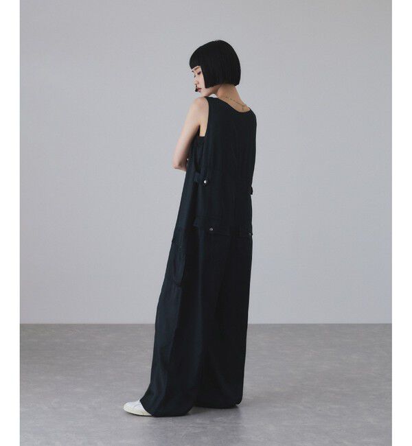 ADAM ET ROPE'「ピグメントクロスミリタリーオールインワン」|オールインワン|