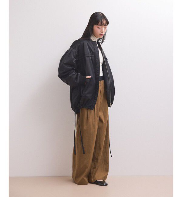 ADAM ET ROPE'「【WEB限定】・【定番人気】パフスリーブMA1」|ブルゾン・スタジャン|