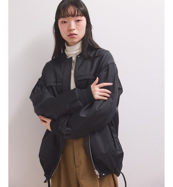 ADAM ET ROPE'「【WEB限定】・【定番人気】パフスリーブMA1」|ブルゾン・スタジャン|