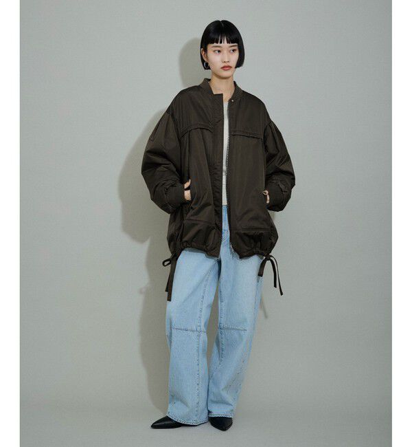 ADAM ET ROPE'「【WEB限定】・【定番人気】パフスリーブMA1」|ブルゾン・スタジャン|