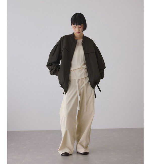 ADAM ET ROPE'「【WEB限定】・【定番人気】パフスリーブMA1」|ブルゾン・スタジャン|