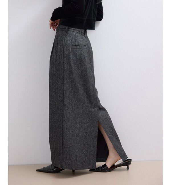 ADAM ET ROPE'「【WEB限定】サイドラインツイードスカート」|スカート|