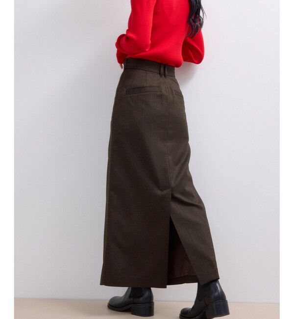 ADAM ET ROPE'「【WEB限定】サイドラインツイードスカート」|スカート|