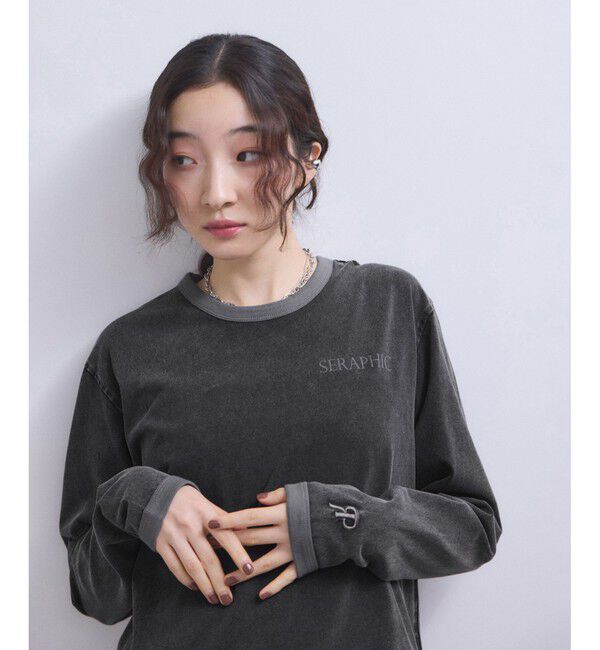 ADAM ET ROPE'「【WEB限定】ガーメントダイリンガーロンTee」|Tシャツ・カットソー|スミクロ(05)